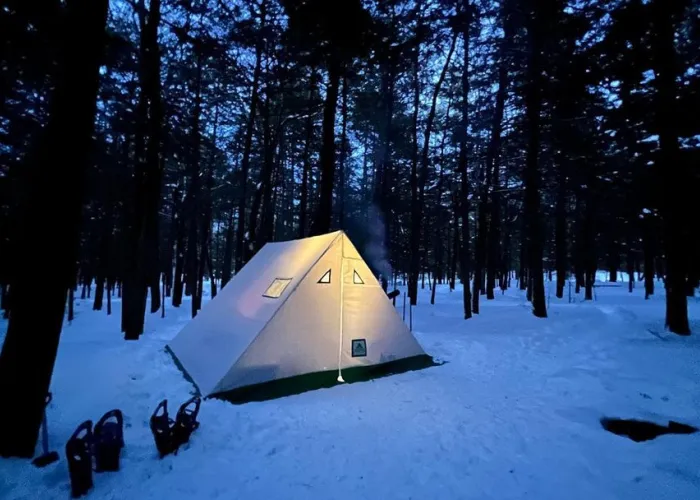 Tent at Silent Lake Winter Camping