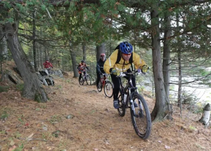 Mountain Biking at Silent Lake Provincial Park in Bancroft, Ontario