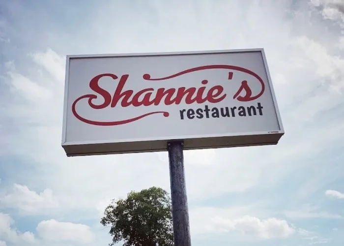 Sign advertising Shannie's Restaurant