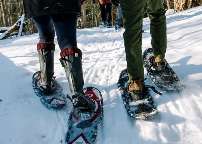 Couple Snowshoeing in Madoc